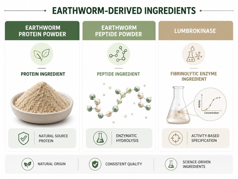 Earthworm Protein Powder production process from selected raw material to packaged powder