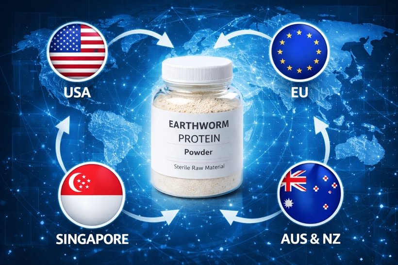 earthworm protein powder factory