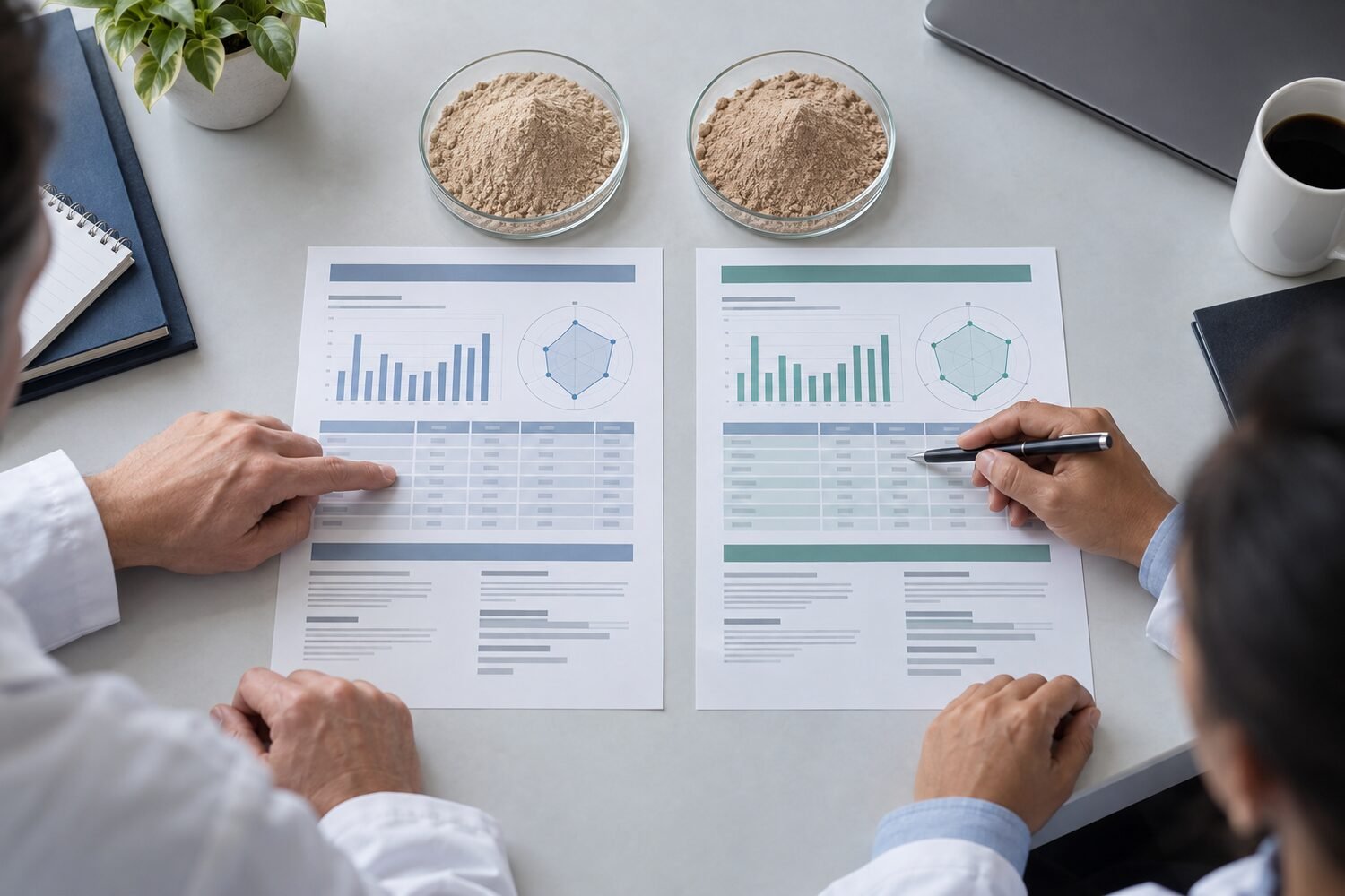 Technical comparison of Earthworm Protein Powder amino acid profiles from two suppliers