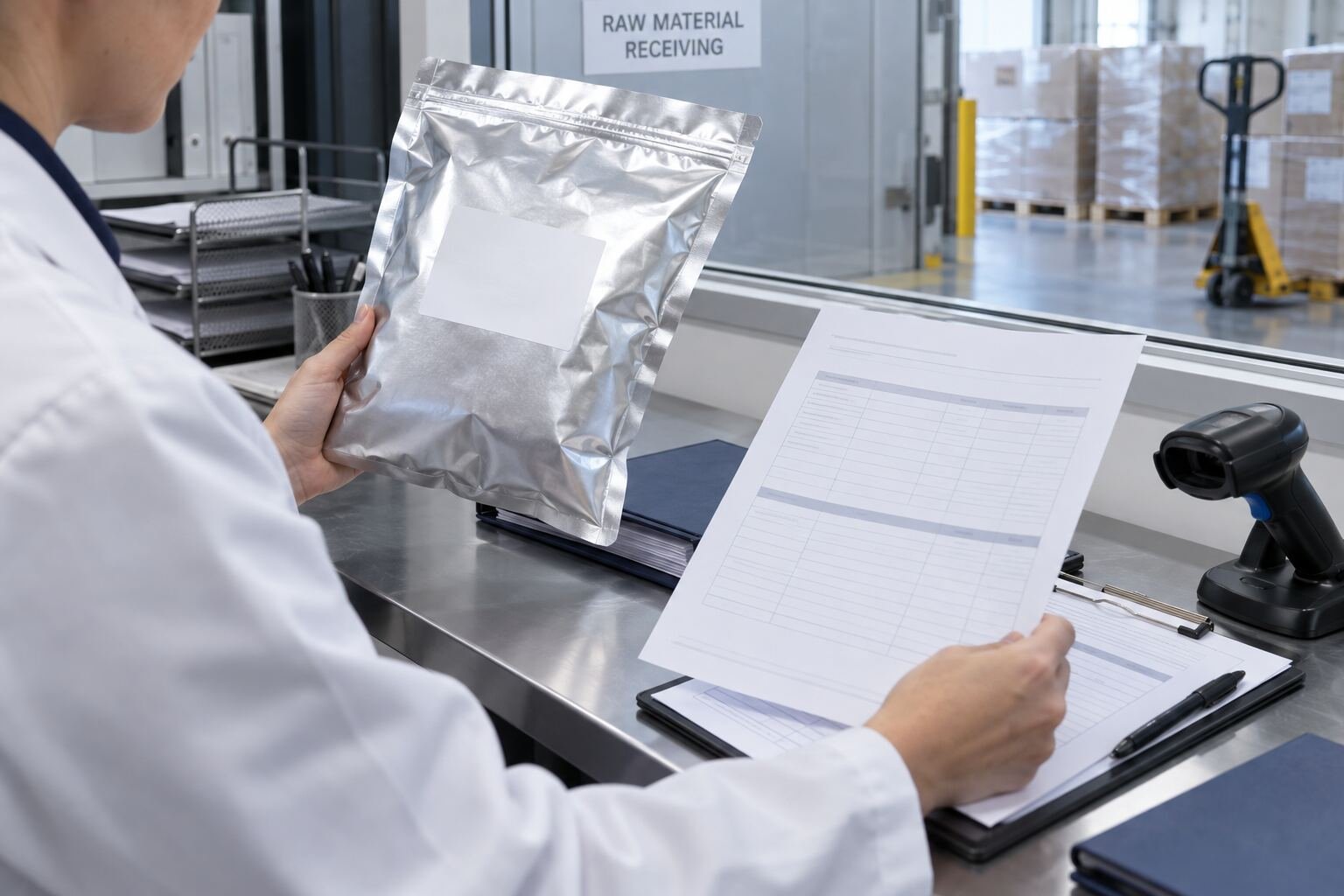 Lumbrokinase commercial batch documentation and package verification during QA review