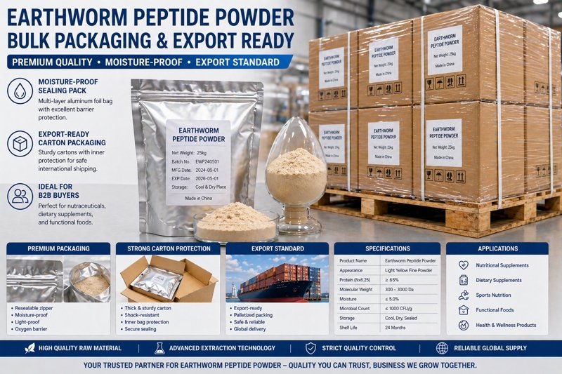 bulk earthworm peptide powder