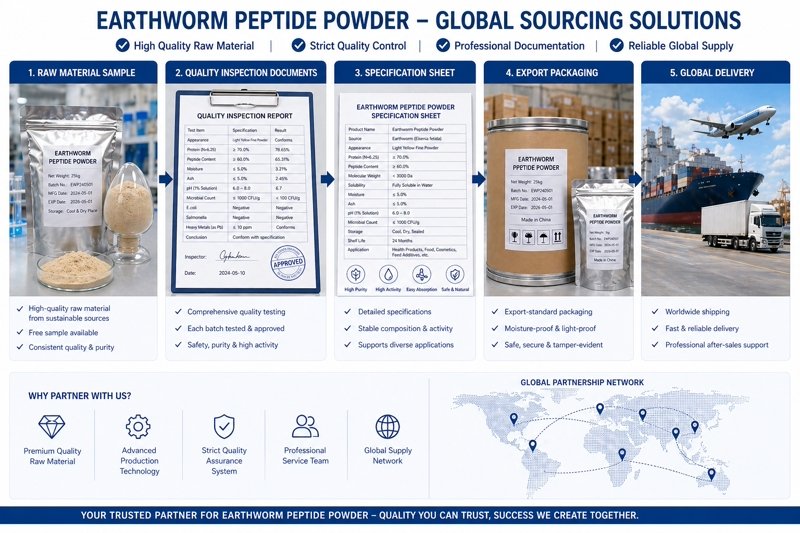 earthworm peptide powder solutions