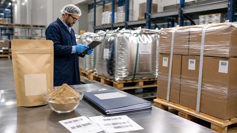 Earthworm Protein Powder sample-to-bulk specification consistency and bulk shipment review