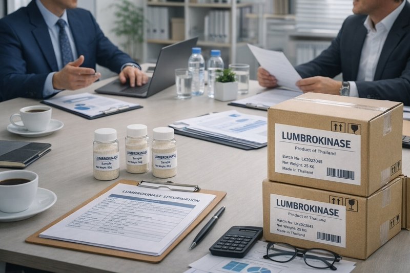 Lumbrokinase quality control checklist for activity assay method packaging and delivery