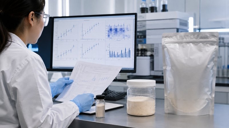 QA review of Lumbrokinase sample, formulation trial and commercial batch consistency
