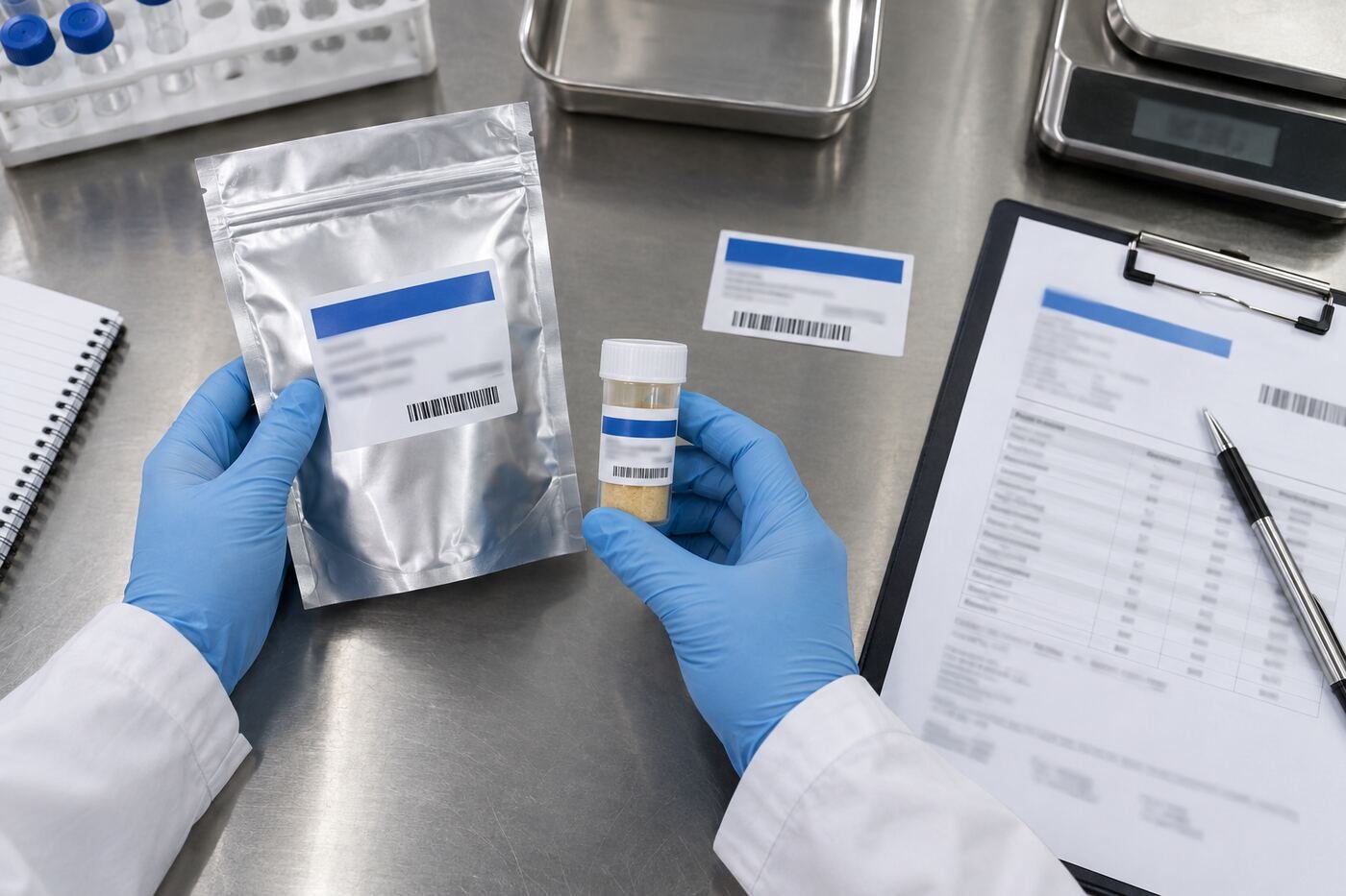 Lumbrokinase batch and sample identity check during a COA discrepancy investigation
