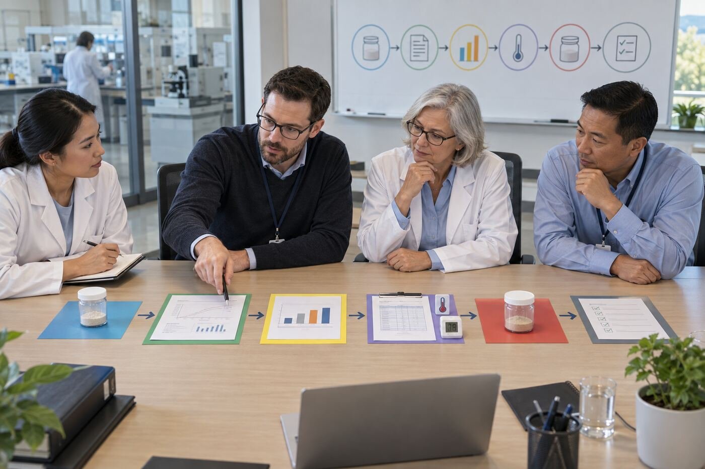 QA team reviewing the Lumbrokinase test discrepancy investigation workflow